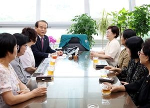 이덕수 성남시의회 의장, 성남시여성단체협의회와 차담회