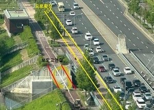 파주시 ‘운정호수공원 보행교’ 15일 개통… 단절됐던 인도 연결부 길이 35m, 폭 5m