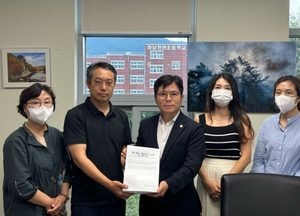 금광연 하남시의회 의장, 송파·하남선 감일역(단샘초 사거리) 조기 개통 추진위 임원진 접견