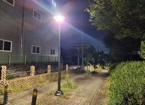 의정부시, 보행자 전용도로 노후 조명시설 '발광 다이오드'로 교체