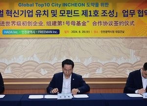 인천시, 글로벌 혁신 기업 유치·모펀드 제1호 조성 협약… ‘글로벌 톱텐 시티 인천’ 순항