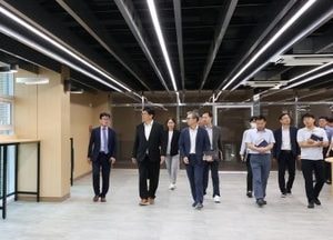 도성훈 인천시교육감, 9월 개교 앞둔 인천송빛초등학교 방문 점검