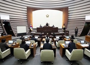 광주시의회, 제9대 후반기 첫 임시회 개회…38개 안건 심의