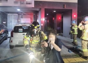 양주시 고암동 상가주택 불…6명 연기흡입