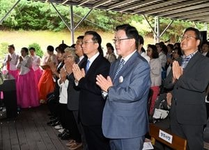 강수현 양주시장 ‘회암사 3여래 2조사’ 진신사리 친견 천일기도 ‘봉행식’ 참석
