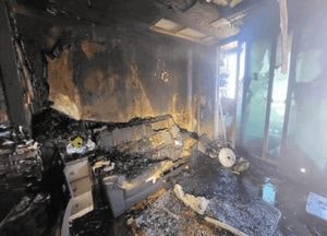 시흥 거모동 아파트서 불, 인명피해 없어
