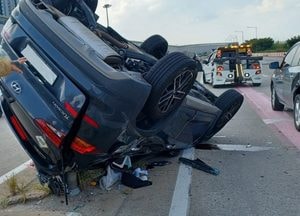 제3경인고속화도로 정왕IC 인근서 SUV 충돌사고...2명 중·경상