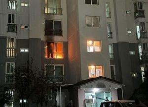 화성 능동 아파트서 불, 입주민 80여 명 대피소동