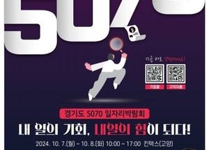 경기도, 12월까지 전 시·군서 노인·중장년 일자리박람회 열어
