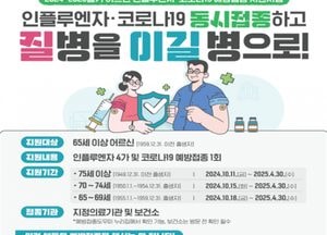 인천시, 오는 11일부터 코로나19 예방접종 시작…65세 이상 등 고위험군 대상 무료