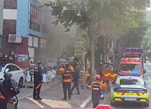 안산 에어컨 수리 판매점서 불, 인명 피해 없어