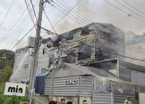 의정부 호원동 제조공장 불…1명 부상