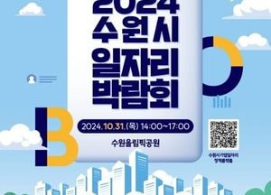 ‘2024 수원시 일자리박람회’ 개최… 50개 기업 참여, 300명 채용한다