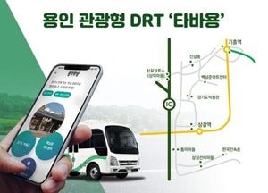 용인특례시, 관광형 수요응답형 교통수단 ‘타바용’ 29일부터 유료 전환