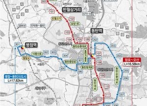 경기도, 동탄 트램 건설사업 전 구간 지상화로 사업비 절감...국토부 기본계획 변경 승인