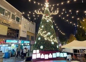 인천 중구, 신포동에 ‘산타의 겨울 선물’ 첫 크리스마스트리 점등
