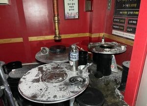 군포, 숯불사용 음식점서 불...인명피해 없어