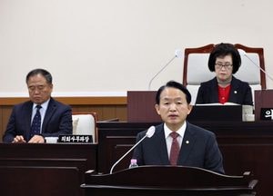 김찬진 동구청장, 시정연설서 2025년 비전 제시…내년 예산 3518억원 규모