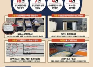 경기도 특사경, 김장철 김치·양념류 불법 유통·판매 34건 적발