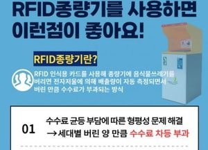 고양특례시 ‘내년 음식물류폐기물 RFID종량기 지원사업’ 수요조사