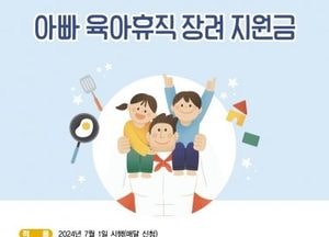 인천 중구, 아빠 육아휴직 장려금…소득 관계없이 월 50만원, 최대 300만원 지원