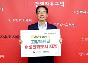 고양시, 3회 연속 여성친화도시 지정..2014년, 2019년에 이어 세 번째