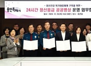 용인특례시 ‘24시간 정신응급 공공병상’ 운영 업무협약 체결...경찰·소방·의료기관 협력