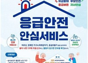 인천 중구 ‘응급안전안심서비스’ 영종→중구 전역으로 사업 범위 확대