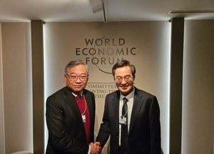 김동연 경기지사, 스위스 다보스서 간킴용 싱가포르 부총리 등과 면담