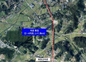 양평군, 백안교차로-회현교차로 도로확장공사 11월 준공 예정...교통정체 해소 기대