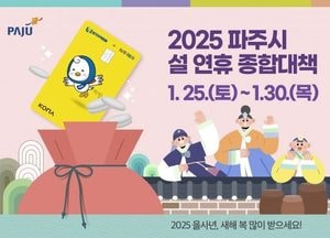 파주시, 민생부터 안전까지 빈틈없는 설 연휴 종합대책…지역경제 활성화 총력