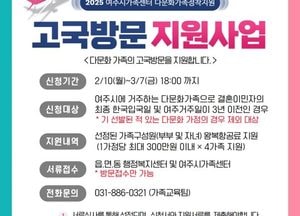 여주시, 다문화가족 고국방문 지원사업 대상자 모집...왕복 항공료 최대 300만원 지원