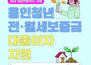 용인특례시, 무주택 청년에 전·월세 대출이자 최대 100만원 지원...오는 17~26일 신청 접수