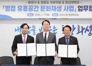 화성특례시 ‘병점 유휴공간 문화재생 사업’ 본격 추진...한신대학교·권칠승 의원과 업무협약 체결