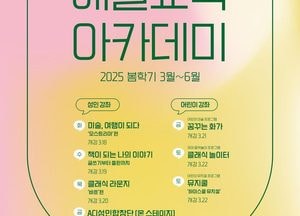 아트센터인천, 예술교육 아카데미 봄학기 강좌 오픈…오는 27일 홈페이지서 선착순 접수