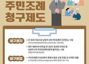 남양주시의회, 주민조례청구 제도 활성화 추진...웹페이지 개설, SNS·현수막·리플릿 홍보 강화