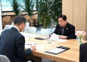 주광덕 남양주시장, 이한준 LH 사장 만나 왕숙신도시 개발 사업 현안 신속 해결 요청