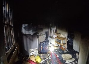 시흥 다세대주택서 화재, 30대 여성 부상