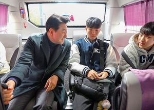 김동근 의정부시장, 개편된 ‘학생 통학버스’ 현장 점검…이용자 2배 증가로 효과 입증