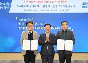 광명시, ESG 협력으로 지속가능한 지역발전 가속화…마사회, 연구원과 협력 강화