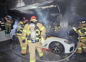 부천, 주차 차량서 화재, 40대 남성 숨져