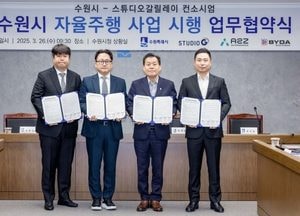 수원시, 광교1동 일원서 ‘자율주행 사업’ 추진한다...스튜디오갈릴레이 컨소시엄과 업무협약 체결