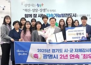 광명시, 경기도 시·군 자체감사활동 평가 2년 연속 최우수 기관 선정…청렴·부패방지 활동 강화