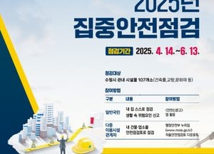수원시 ‘2025년 대한민국 안전대전환 집중안전점검’...시민 참여 안전현장관찰단 운영