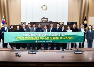 김포시의회 ‘국민건강보험공단 특별사법경찰권 도입 촉구 결의안’채택