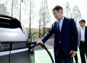 고양특례시, 킨텍스에 국내 최대 규모 ‘전기차 급속 충전소’ 개소...46대 동시 충전 가능
