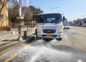 구리시, 도로 미세먼지·폭염 저감 집중 관리 추진...오는 9월까지 살수차 운영