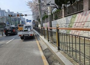 구리시, 주요 역세권 주변 방호울타리 설치 공사 완료...보행자 안전 환경 조성 강화