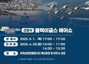 ‘블랙이글스’ 5월 1일 여주시 하늘 화려하게 수놓는다...관광 원년의 해 선포식·남한강 출렁다리 개통식 기념