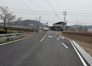 양주시 ‘신천 제방도로 확·포장 공사’ 준공...백석교-방아교 연장 800m·폭 6m 규모